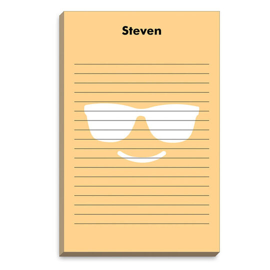 Simply Yellow Emoji Sunglasses Notepads